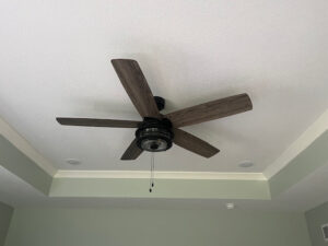 Ceiling fan installation